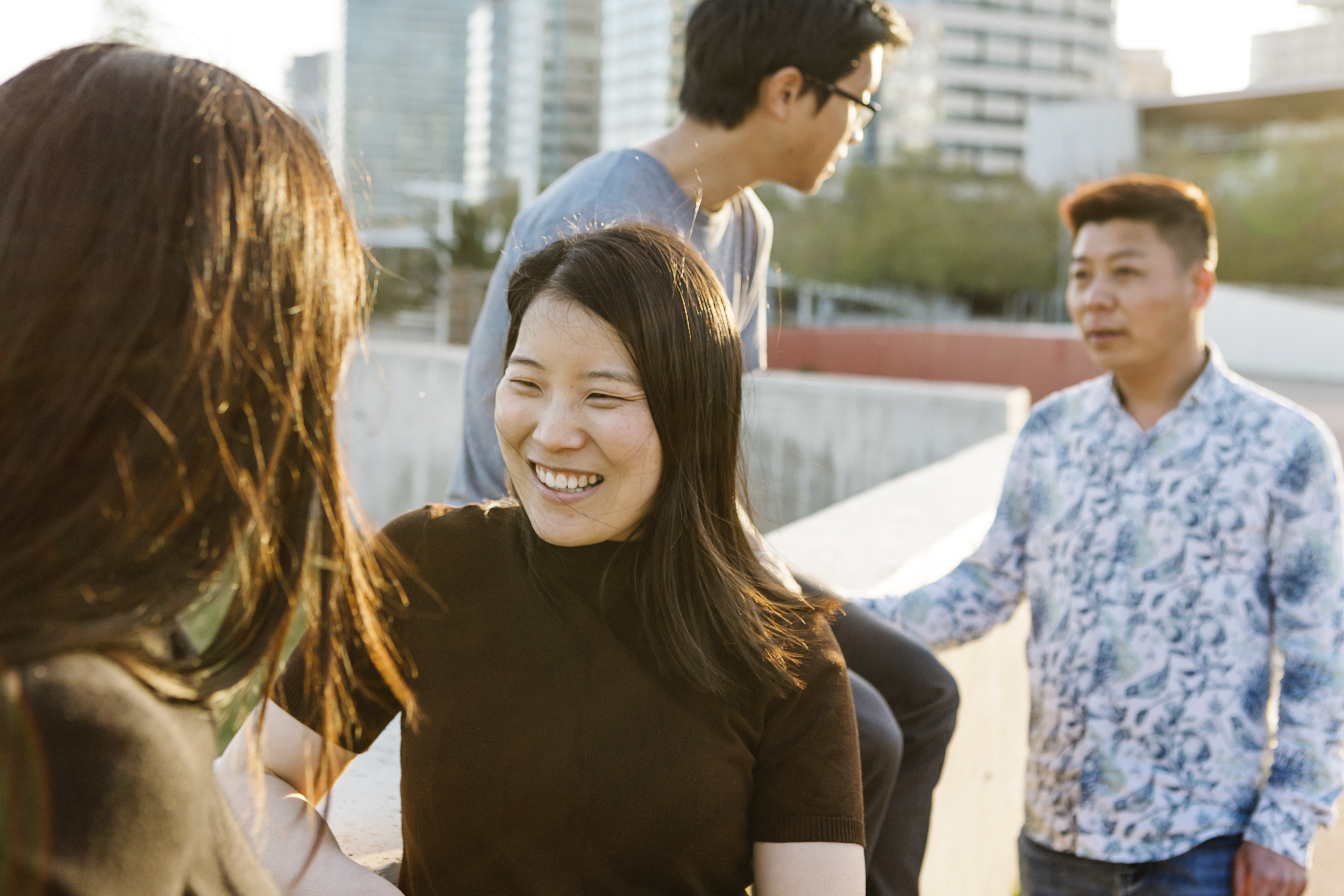 People smiling