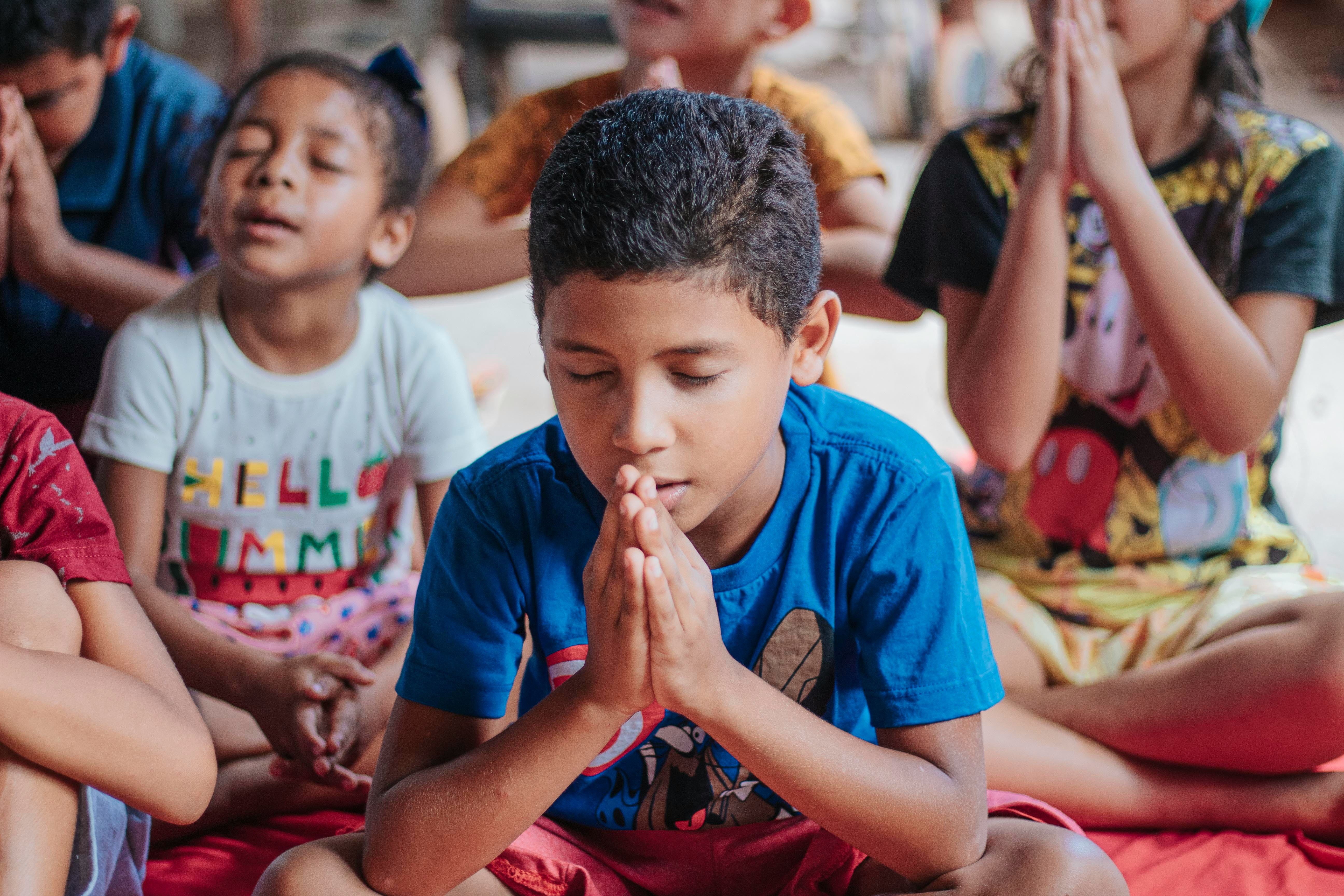 boy praying