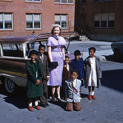 Doris Gailey and Blakely kids
