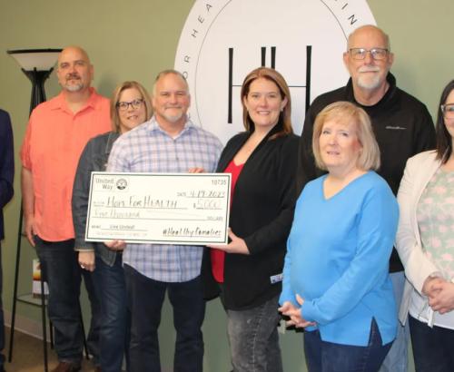 Hope for Health United Way Check