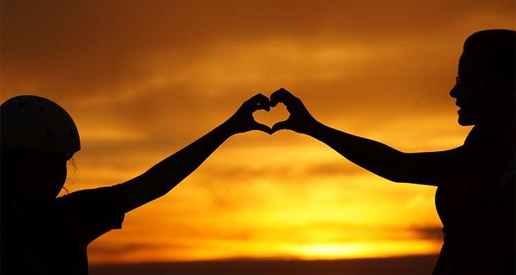 Sunset Heart hands