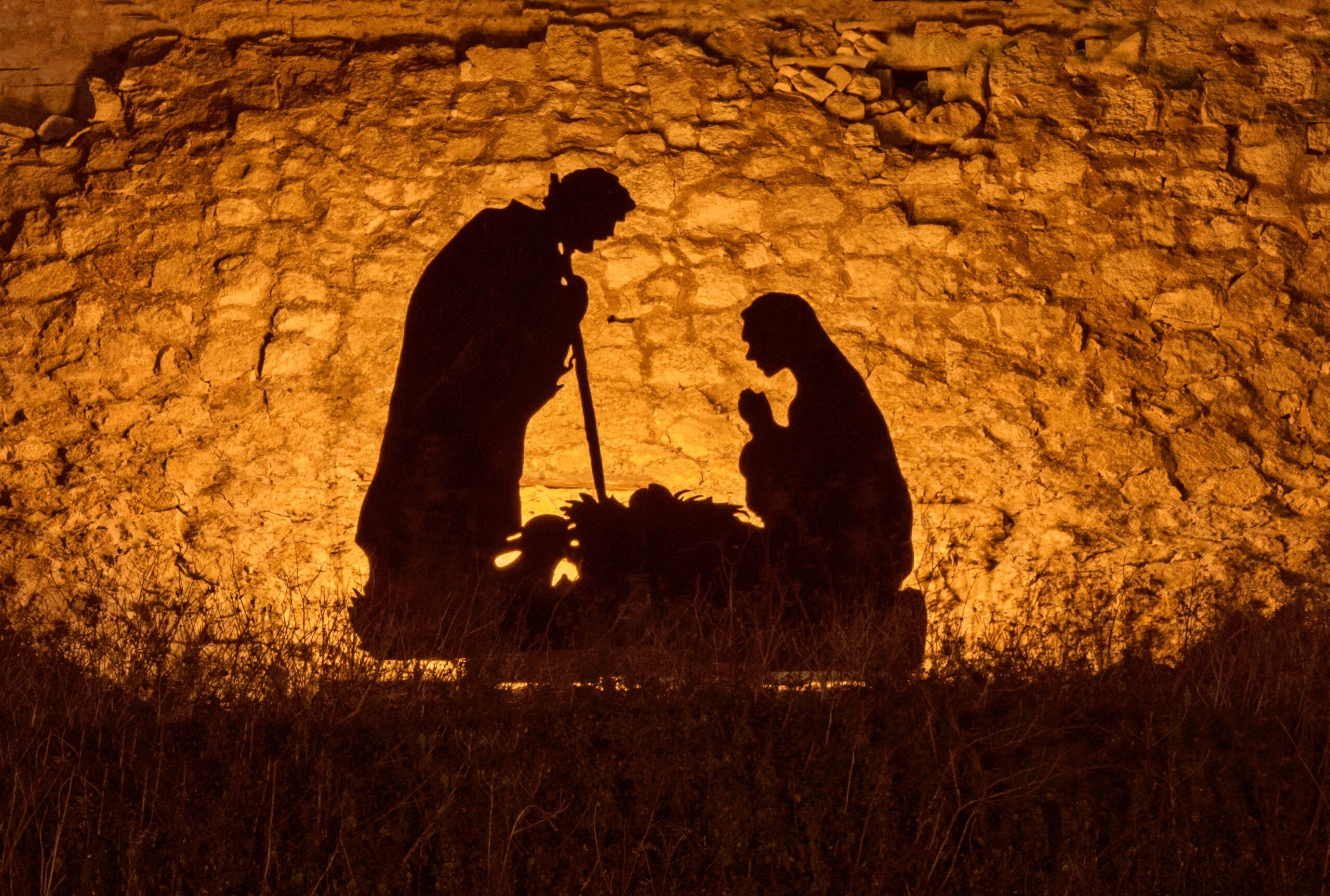 Christmas installation on the theme of the birth of Jesus Christ