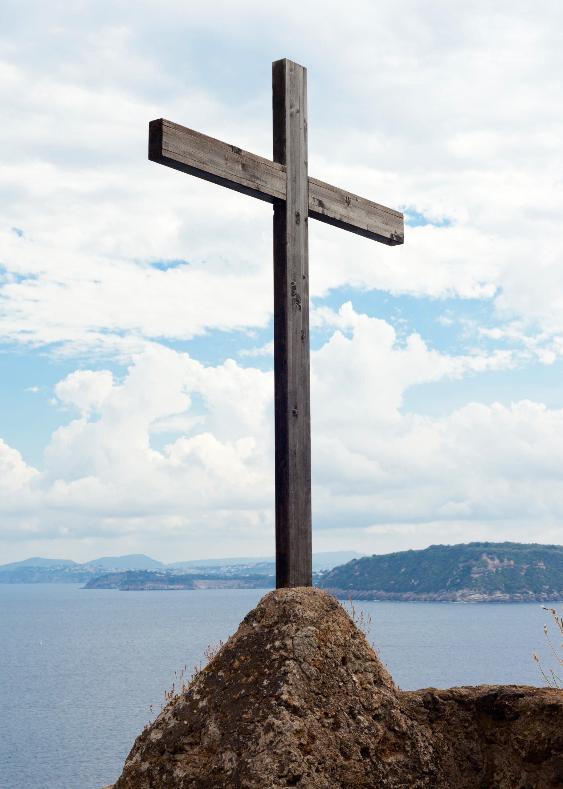 Wooden crucifix in the Aragonese Castle